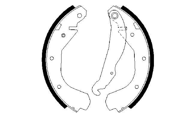 Set saboti frana 0 986 487 199 BOSCH