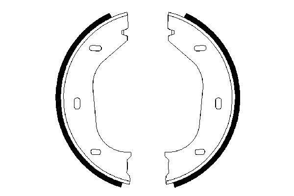 Set saboti frana, frana de mana 0 986 487 202 BOSCH