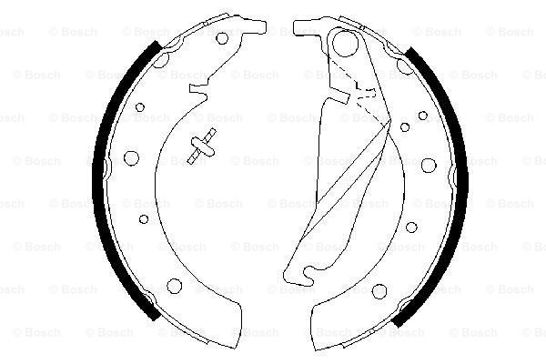 Set saboti frana 0 986 487 212 BOSCH