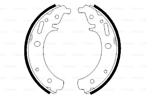 Set saboti frana 0 986 487 223 BOSCH