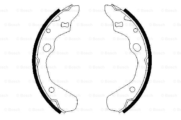 Set saboti frana 0 986 487 257 BOSCH