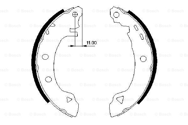 Set saboti frana 0 986 487 295 BOSCH
