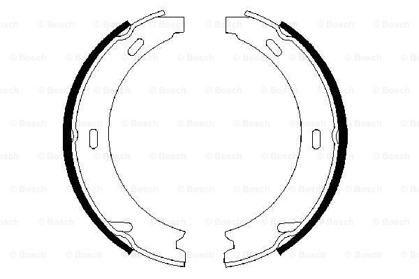 Set saboti frana, frana de mana 0 986 487 344 BOSCH