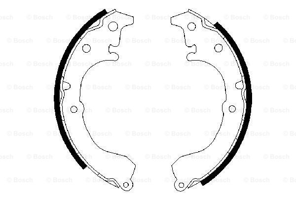 Set saboti frana 0 986 487 349 BOSCH