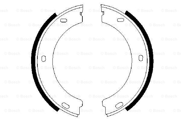 Set saboti frana, frana de mana 0 986 487 383 BOSCH