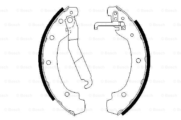 Set saboti frana 0 986 487 389 BOSCH