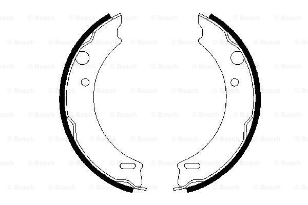 Set saboti frana, frana de mana 0 986 487 412 BOSCH