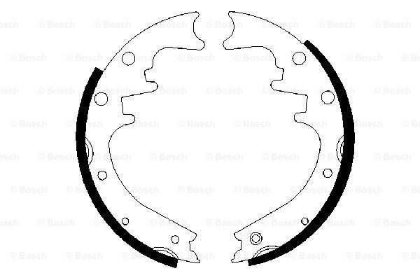 Set saboti frana 0 986 487 529 BOSCH