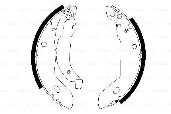Set saboti frana 0 986 487 533 BOSCH