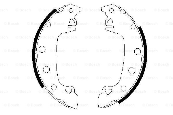 Set saboti frana 0 986 487 541 BOSCH