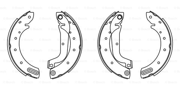 Set saboti frana 0 986 487 566 BOSCH