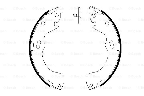 Set saboti frana 0 986 487 631 BOSCH
