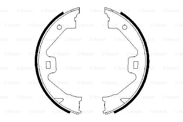 Set saboti frana, frana de mana 0 986 487 650 BOSCH