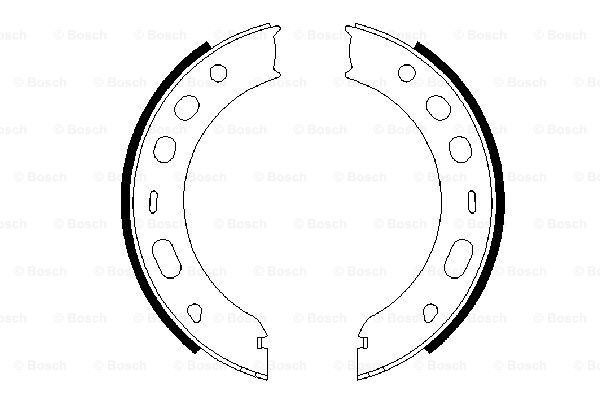 Set saboti frana, frana de mana 0 986 487 706 BOSCH