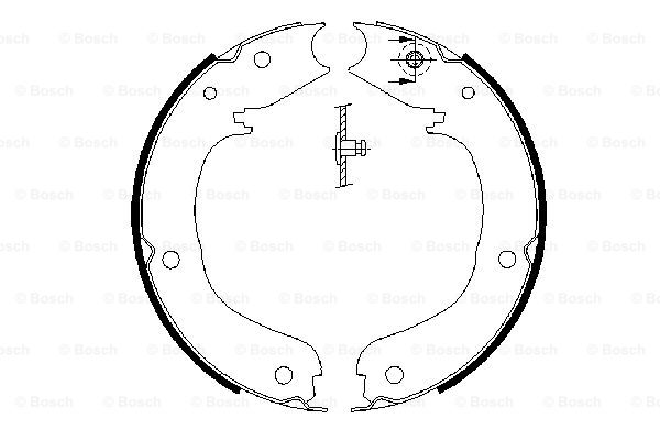 Set saboti frana, frana de mana 0 986 487 710 BOSCH