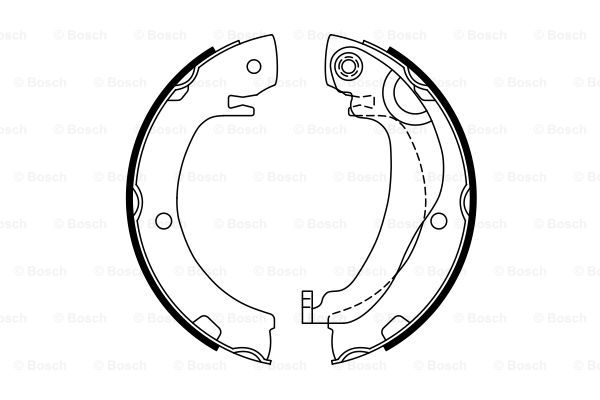 Set saboti frana, frana de mana 0 986 487 763 BOSCH