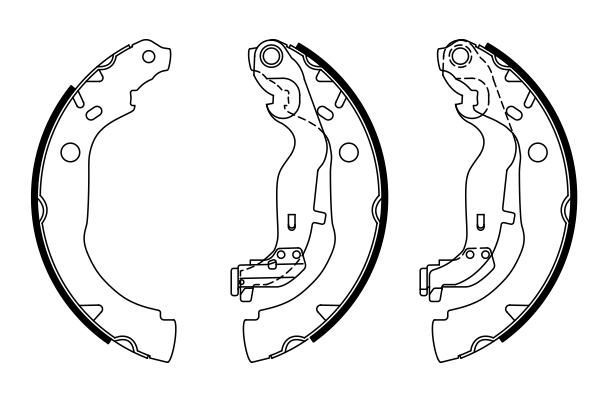 Set saboti frana 0 986 487 774 BOSCH