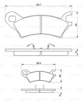 set placute frana,frana disc 0 986 490 370 BOSCH