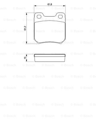 set placute frana,frana disc 0 986 490 510 BOSCH