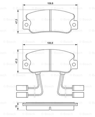 set placute frana,frana disc 0 986 491 330 BOSCH