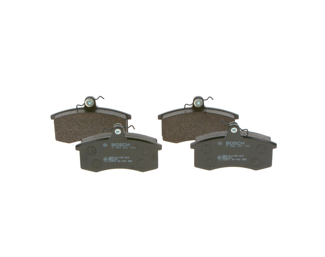 set placute frana,frana disc 0 986 491 700 BOSCH