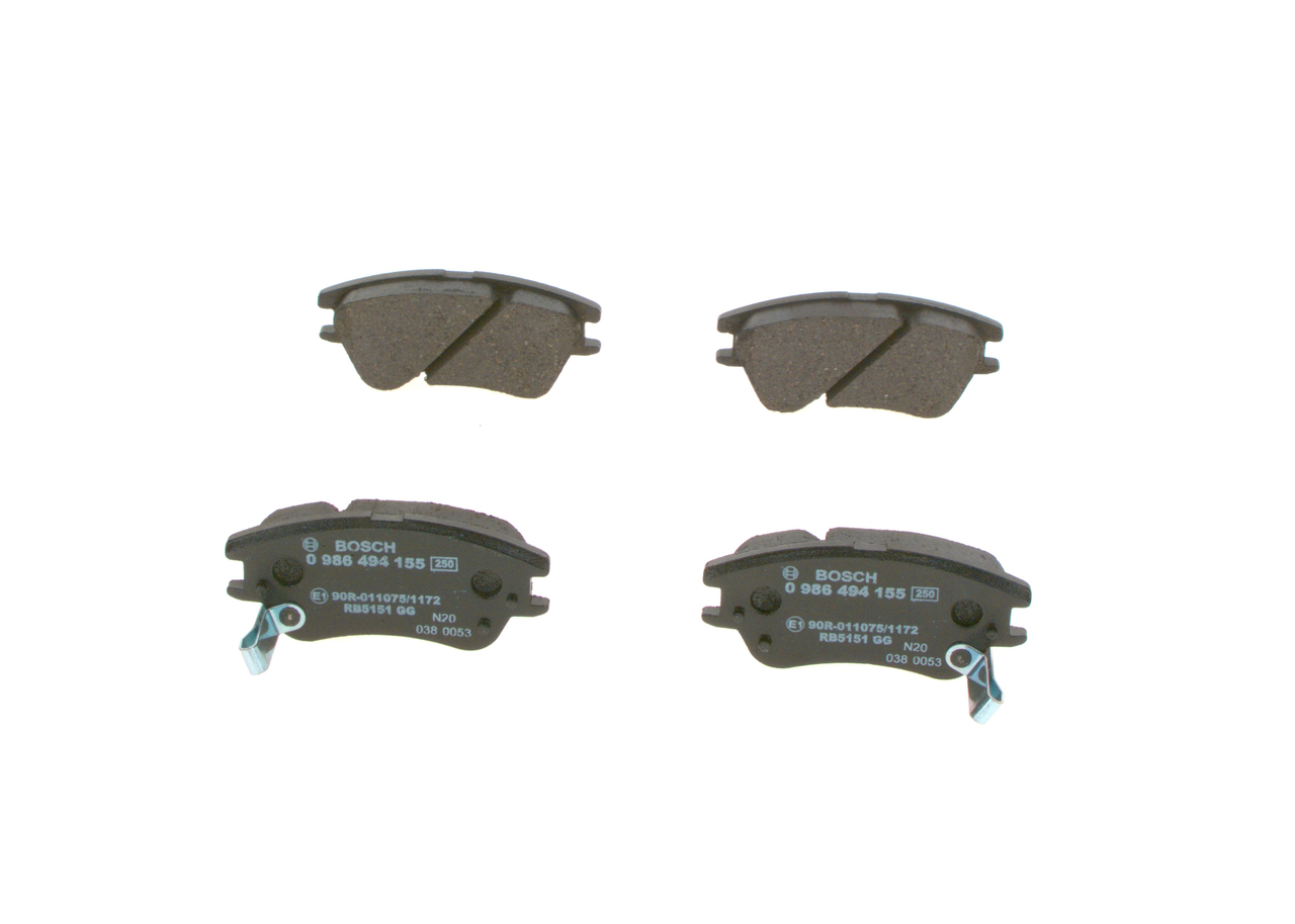 set placute frana,frana disc 0 986 494 155 BOSCH