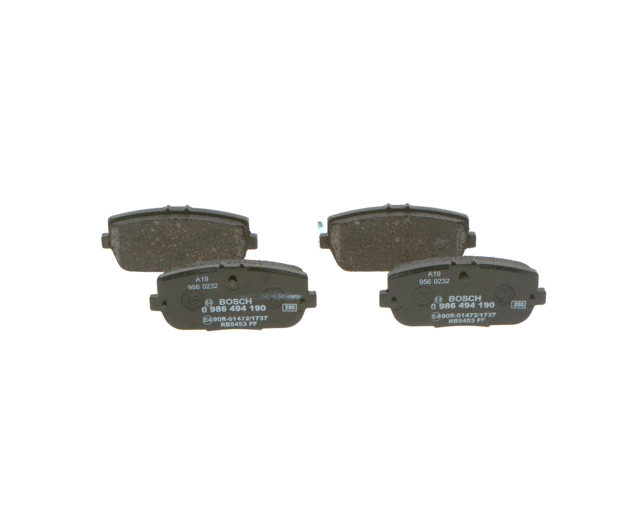 set placute frana,frana disc 0 986 494 190 BOSCH