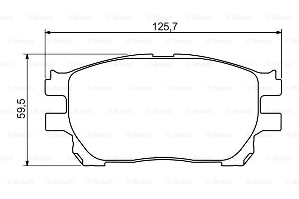 set placute frana,frana disc 0 986 494 212 BOSCH