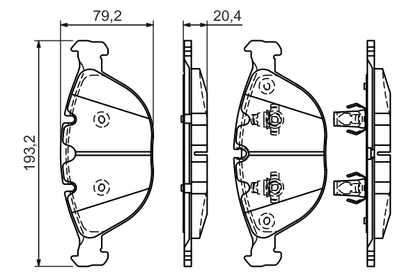 set placute frana,frana disc 0 986 494 217 BOSCH