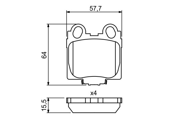 Set placute frana,frana disc 0 986 494 231 BOSCH