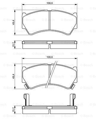 set placute frana,frana disc 0 986 494 234 BOSCH