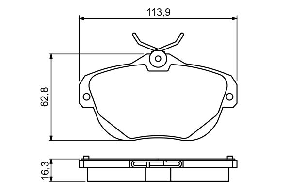 Set placute frana,frana disc 0 986 494 243 BOSCH