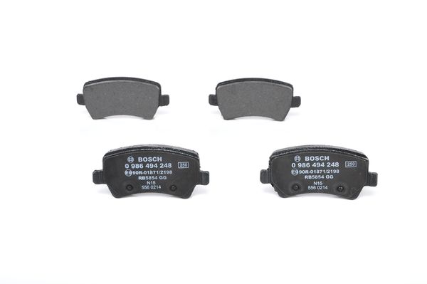 Set placute frana,frana disc 0 986 494 248 BOSCH