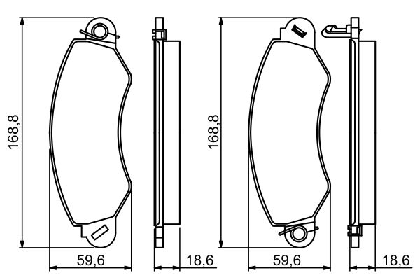 Set placute frana,frana disc 0 986 494 300 BOSCH