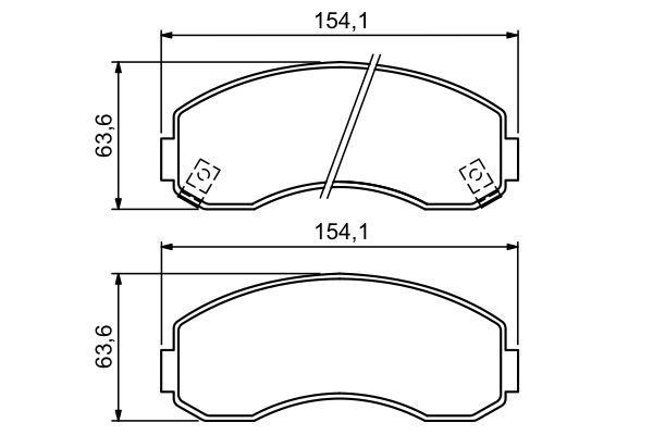 Set placute frana,frana disc 0 986 494 314 BOSCH