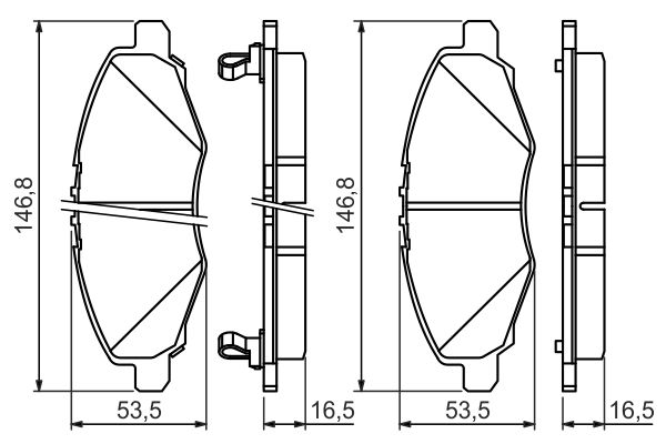 Set placute frana,frana disc 0 986 494 326 BOSCH