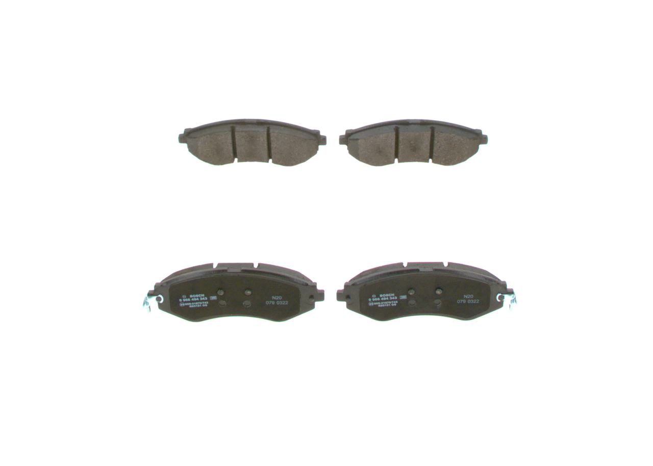 set placute frana,frana disc 0 986 494 343 BOSCH