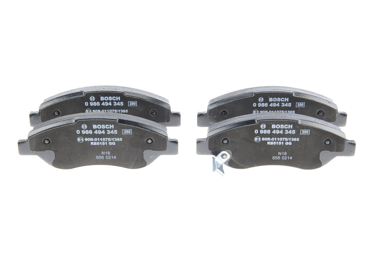 set placute frana,frana disc 0 986 494 345 BOSCH