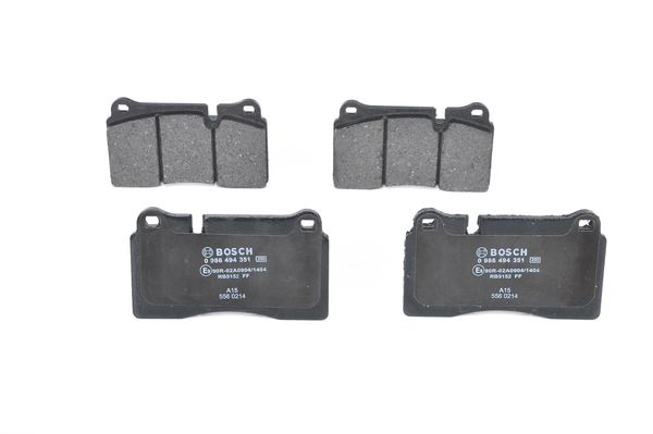 Set placute frana,frana disc 0 986 494 351 BOSCH