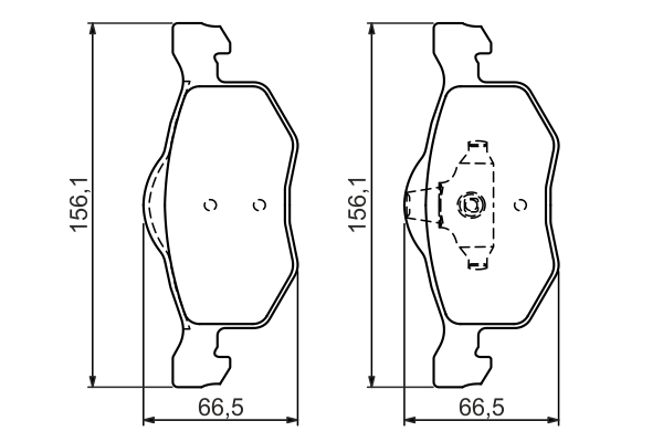 set placute frana,frana disc 0 986 494 361 BOSCH