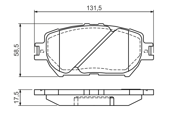 set placute frana,frana disc 0 986 494 363 BOSCH