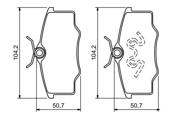 Set placute frana,frana disc 0 986 494 389 BOSCH