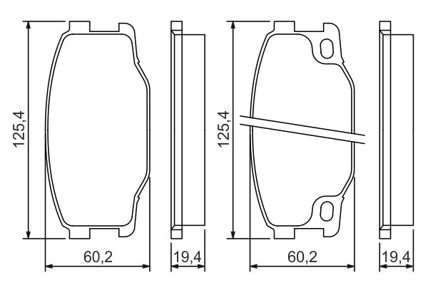 Set placute frana,frana disc 0 986 494 442 BOSCH