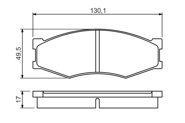 Set placute frana,frana disc 0 986 494 541 BOSCH