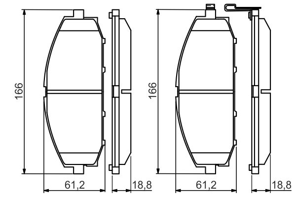 Set placute frana,frana disc 0 986 494 560 BOSCH