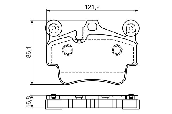 Set placute frana,frana disc 0 986 494 567 BOSCH