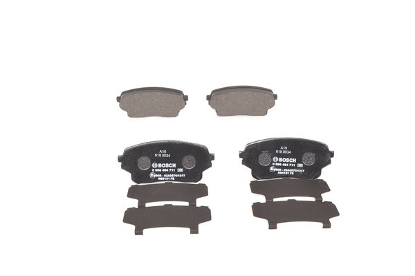 Set placute frana,frana disc 0 986 494 711 BOSCH