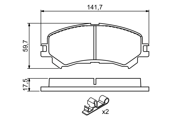 Set placute frana,frana disc 0 986 494 720 BOSCH