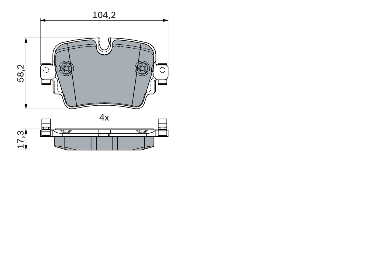 Set placute frana,frana disc 0 986 494 753 BOSCH