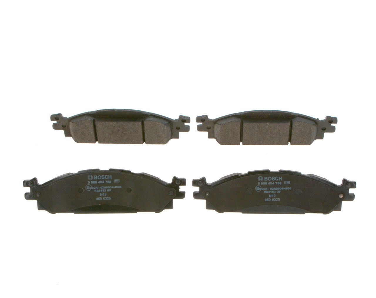 Set placute frana,frana disc 0 986 494 758 BOSCH